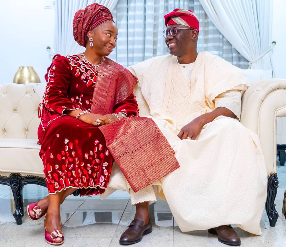 SANWO-OLU CONGRATULATES LAGOS FIRST LADY AT 55